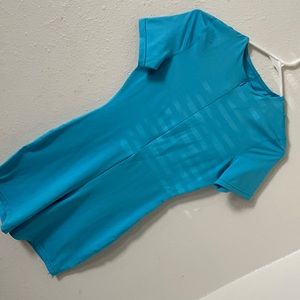 A sky blue romper